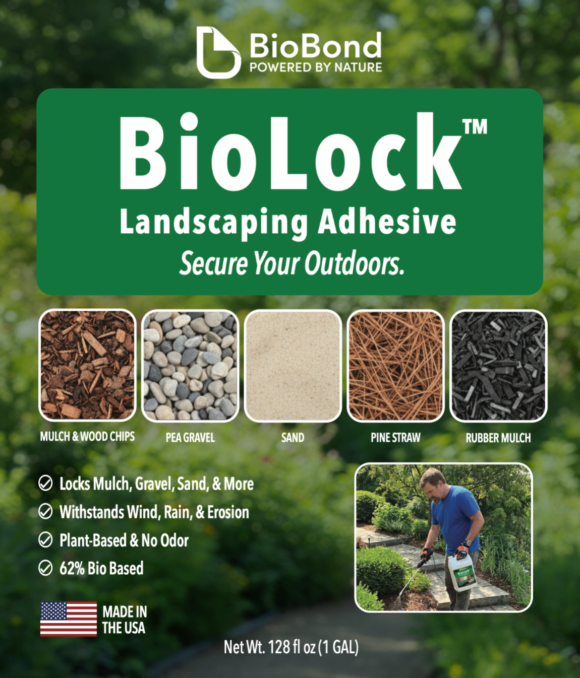 BioLock Landscape Adhesive - 1 Gallon