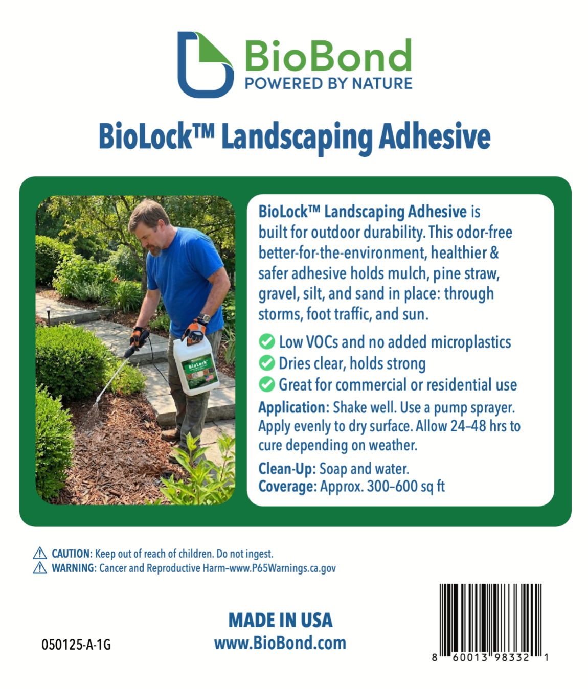 BioLock Landscape Adhesive - 1 Gallon