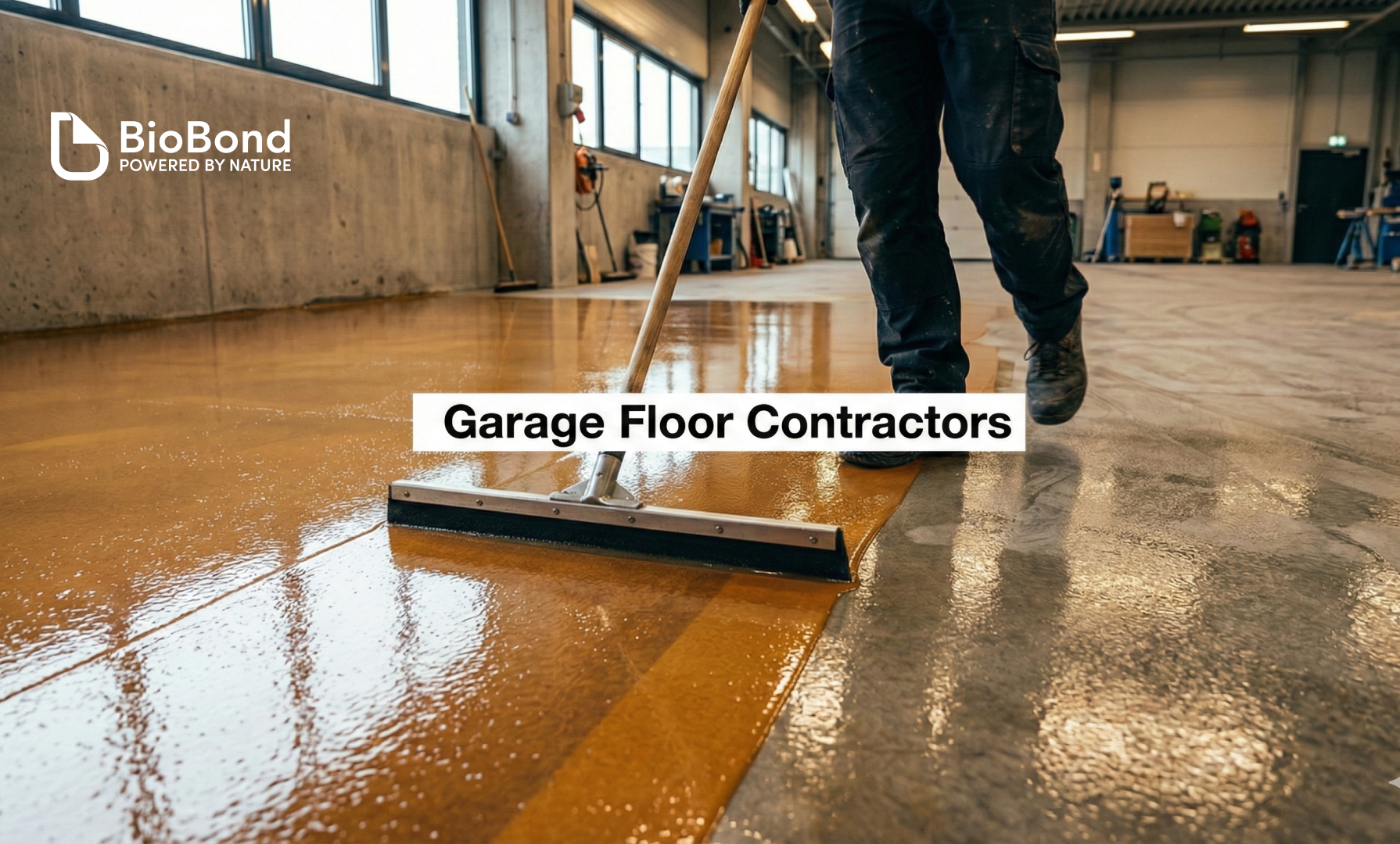 Professional application of the Carbyne™ garage floor coating system by trained installers.